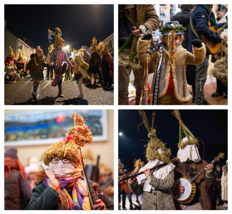 Gallery: Leitrim Mummers light up Drumkeerin with festive parade