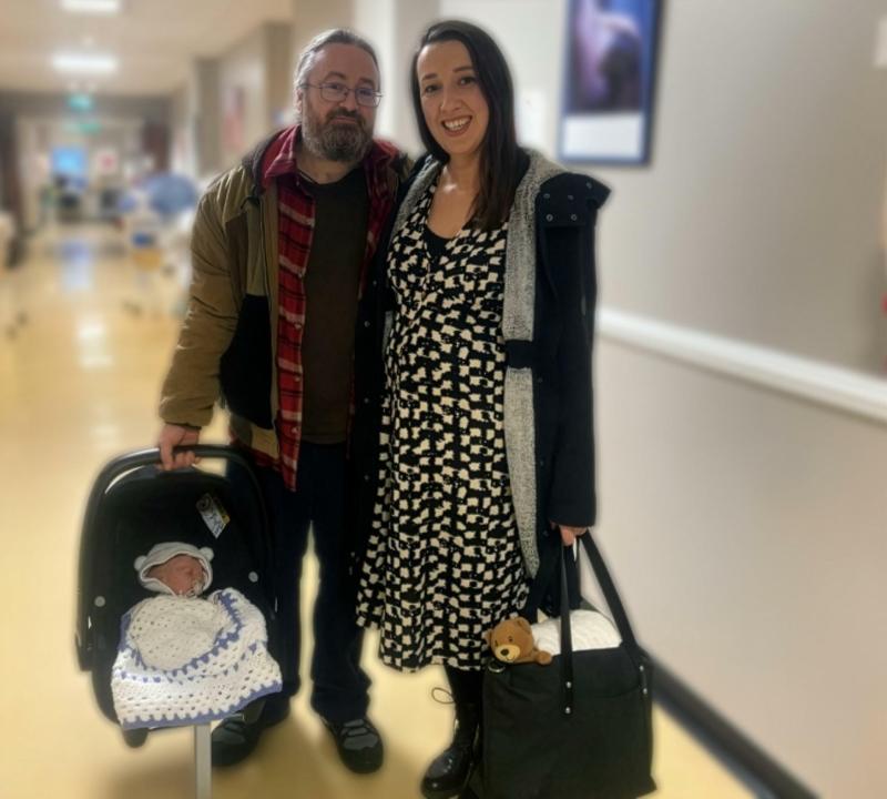 First Leitrim baby of the year welcomed at Sligo University Hospital 