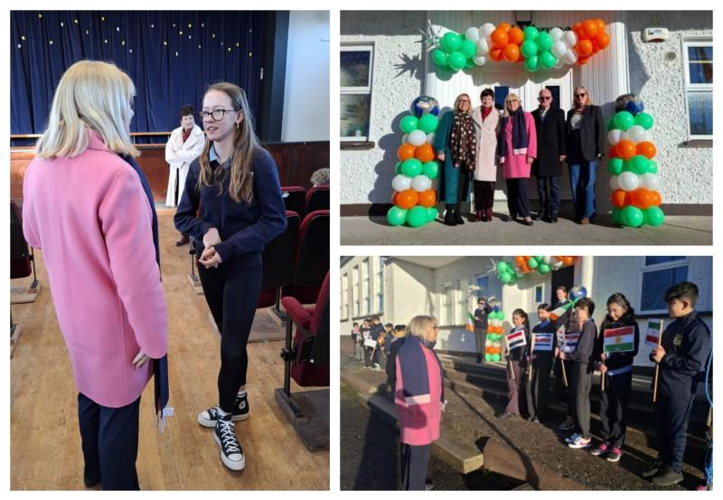 Gallery: Former President Mary McAleese visits Leitrim school on Friday