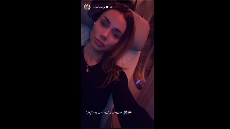 'Off on an adventure' Una Healy jets off to United Arab Emirates