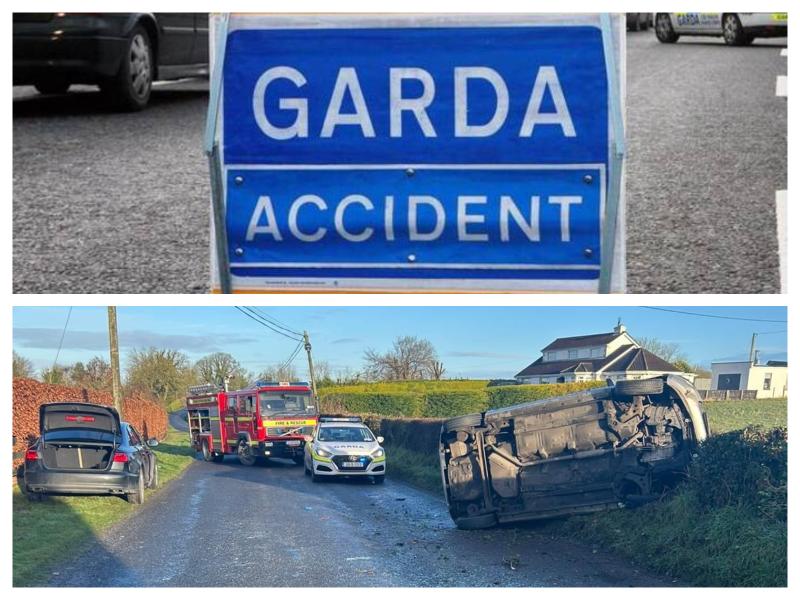 Motorists trapped in car following crash on icy Laois road