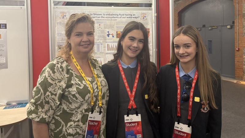 Carn CS students impress at Young Scientist Exhibition with embalming and golf 