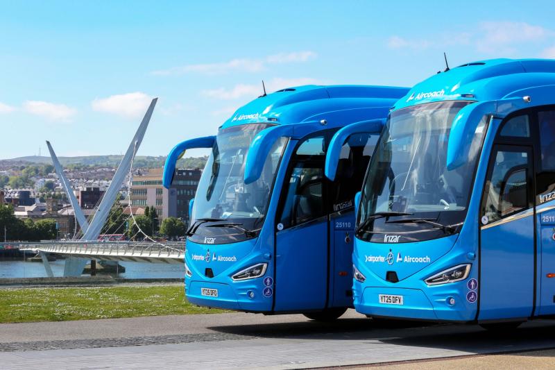 "Major boost" for Derry transport links as Aircoach enhances 705X route