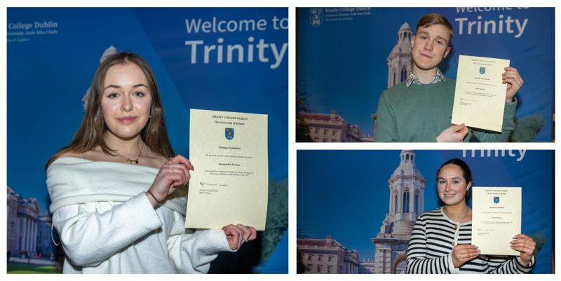 Eight Tipperary students receive Trinity College Dublin entrance awards