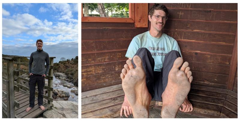 Barefoot Across Europe - Eamonn Keaveney nears the end of his 6,000km odyssey