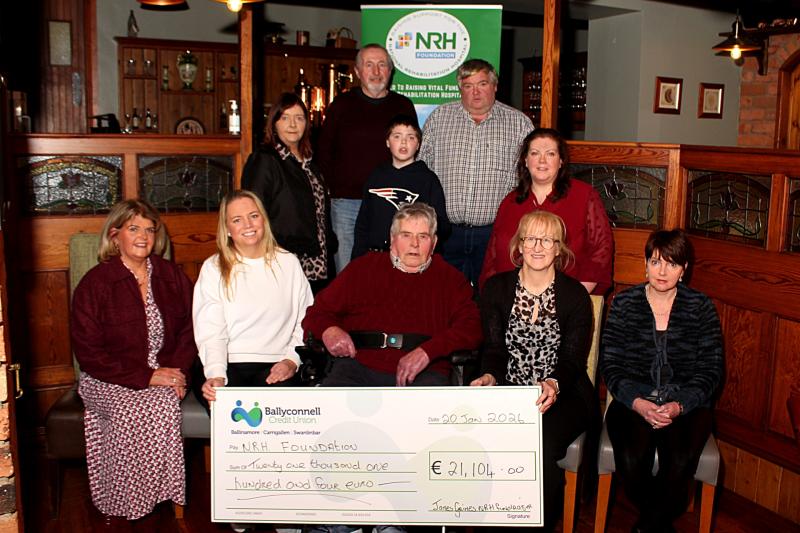 Family raise over &euro;21k for NRH after father&rsquo;s life-changing farming accident