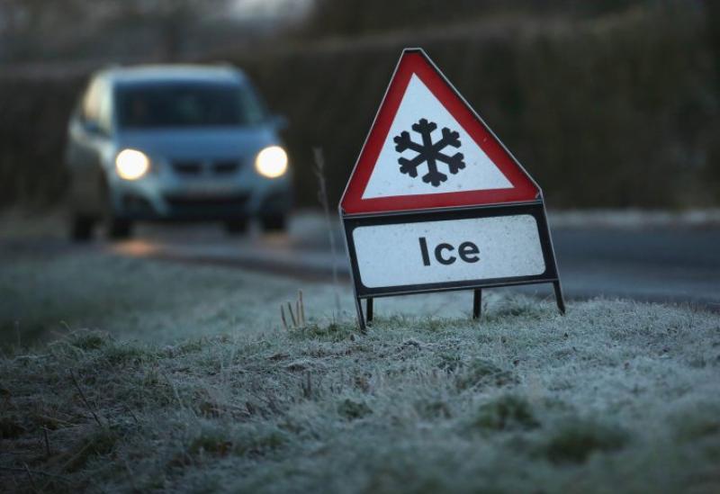 Leitrim road is like 'sheet of ice'  during periods of frost and ice