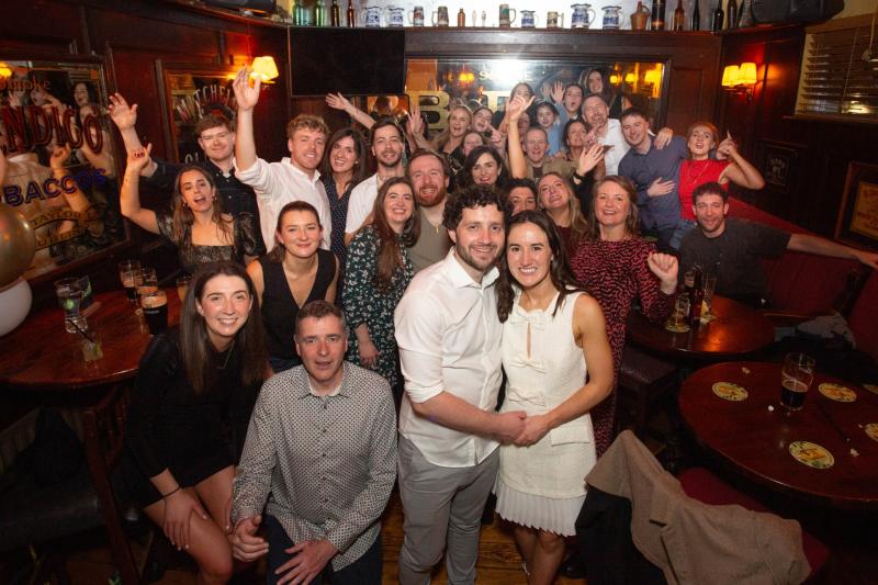 Newly married couple continue wedding celebrations in night out in Tullamore