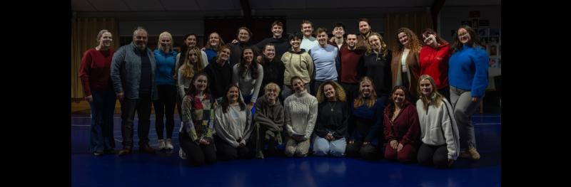 The cast of MTU Cork School of Music's production of 'Come From Away'.