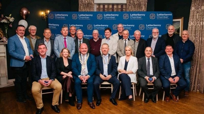 Claire McDonough receives Letterkenny Chamber of Commerce Presidential Pin