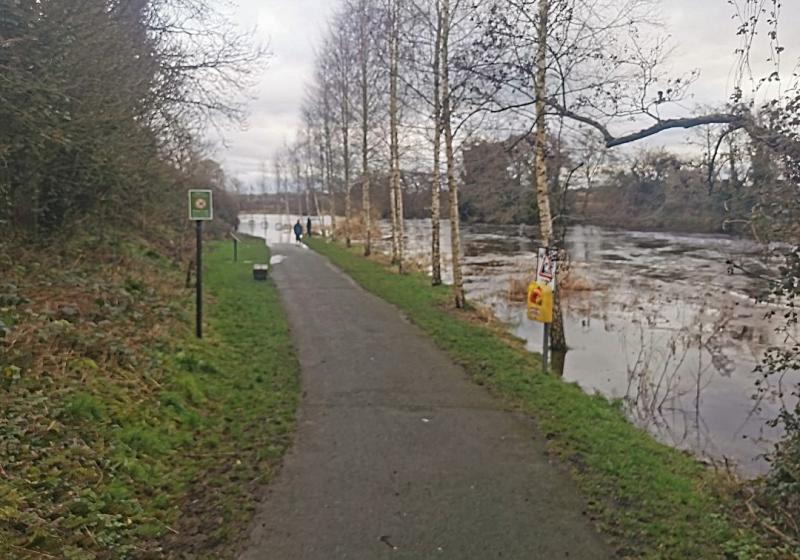 LATEST:  Status Yellow Rain Warning and River Flood Advisory issued for Kildare