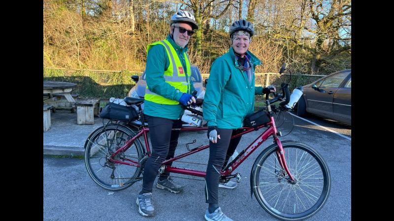 Leitrim couple prepare for extraordinary 600km tandem cycle to support Irish Guide Dogs