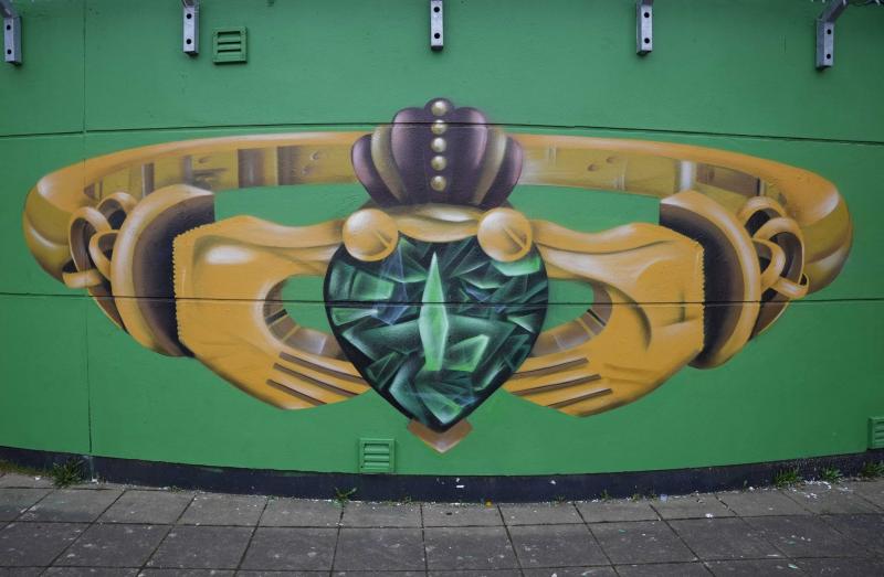 New Claddagh mural joins Derry&rsquo;s famed street art trail