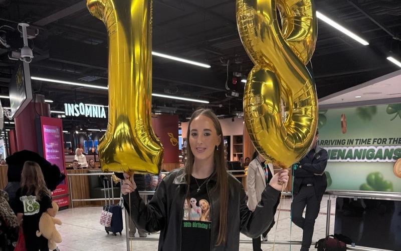 'Happy birthday': Dublin Airport welcomes back special passenger who was born in Terminal 1