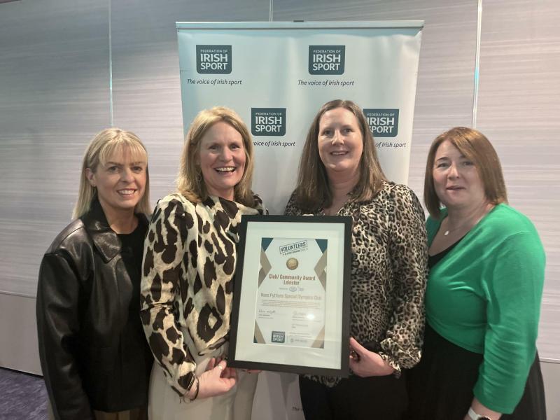 Naas Pythons honoured with Volunteer in Sports 2025 Leinster Award