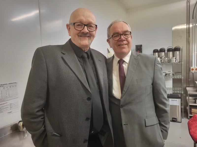 Connie Brodrick  and George Hogan from the Brad&aacute;n Players at last year's festival