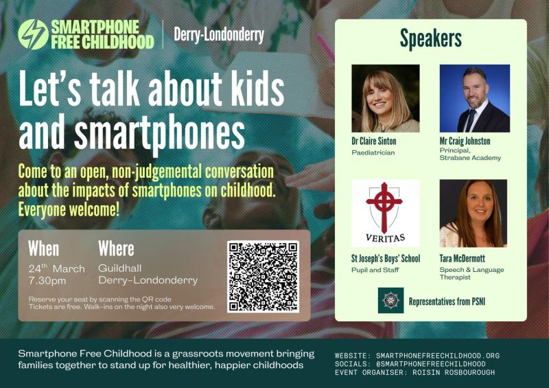Free community event to explore the impact of smartphones on childhood