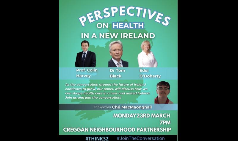 Think 32 discussion on Healthcare in a New Ireland to take place in Creggan