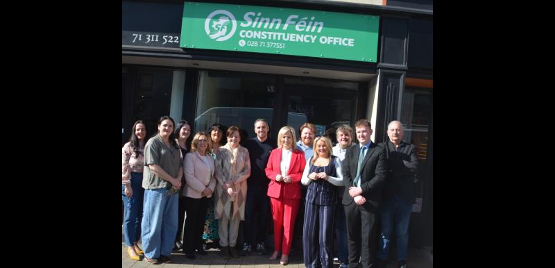 Michelle O&rsquo;Neill opens new Waterside Sinn F&eacute;in office&nbsp;