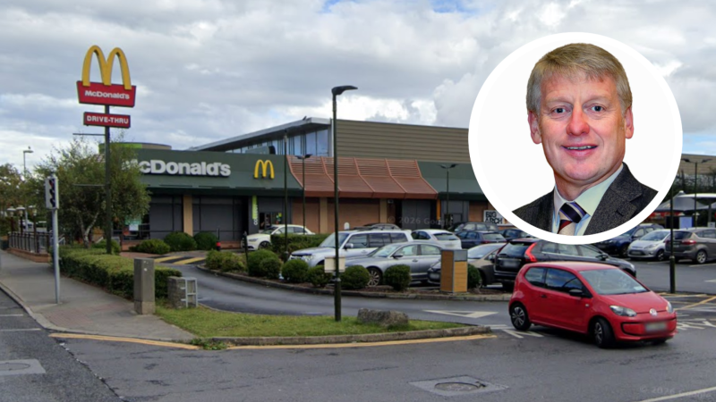 Concern over 'accident waiting to happen&rsquo; at entrance to McDonald's in Waterford