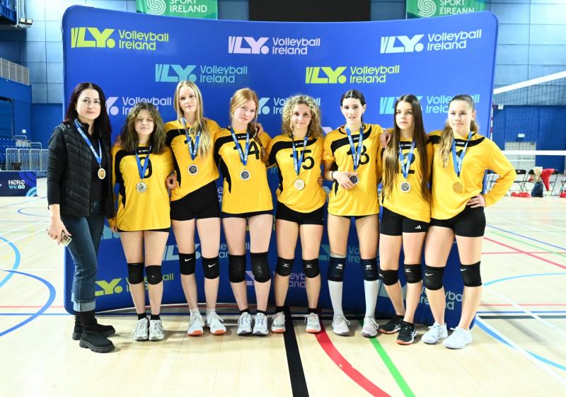 Ukrainian teens inspire Leitrim&rsquo;s first volleyball club in Drumshanbo