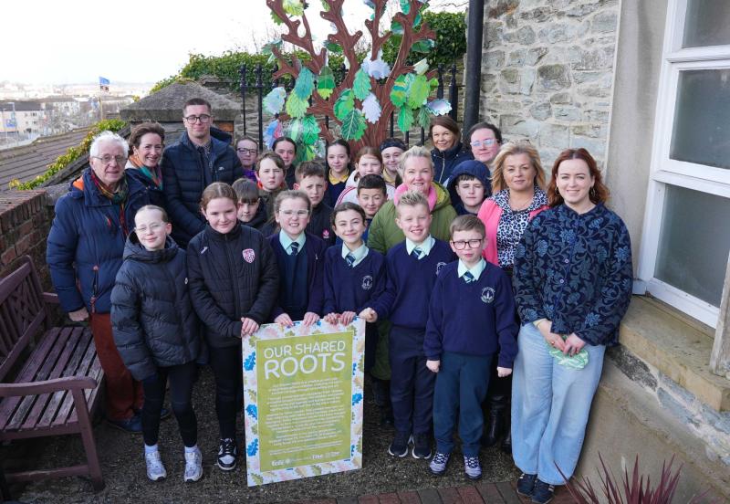 Derry primary school children turn local myths into striking oak tree artwork