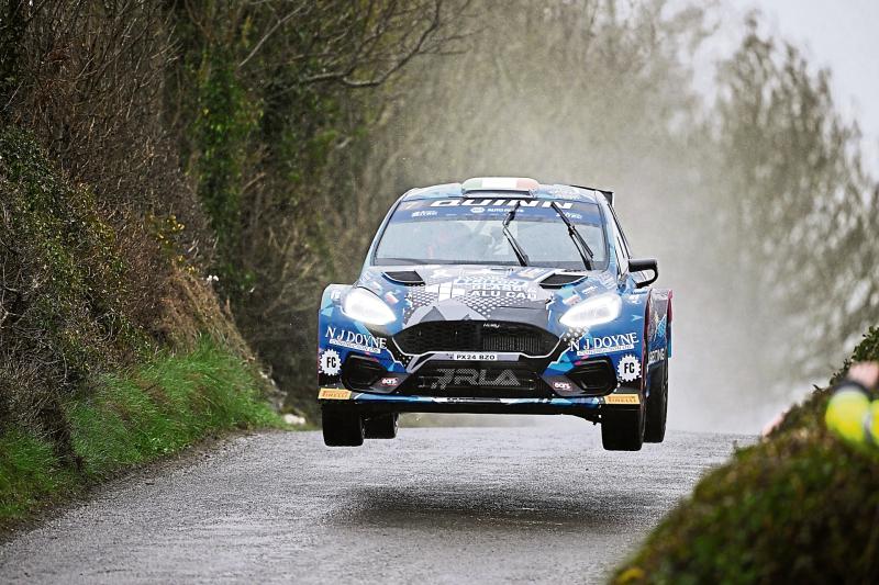 Longford driver Shane Quinn &lsquo;delighted&rsquo; with first National Rally podium place 