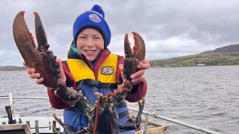 Twelve-year-old Donegal boy catches one of Ireland's largest ever lobsters