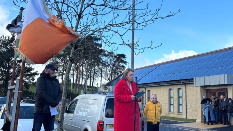 Sinn F&eacute;in's McGurk addresses Easter commemoration in Dungiven