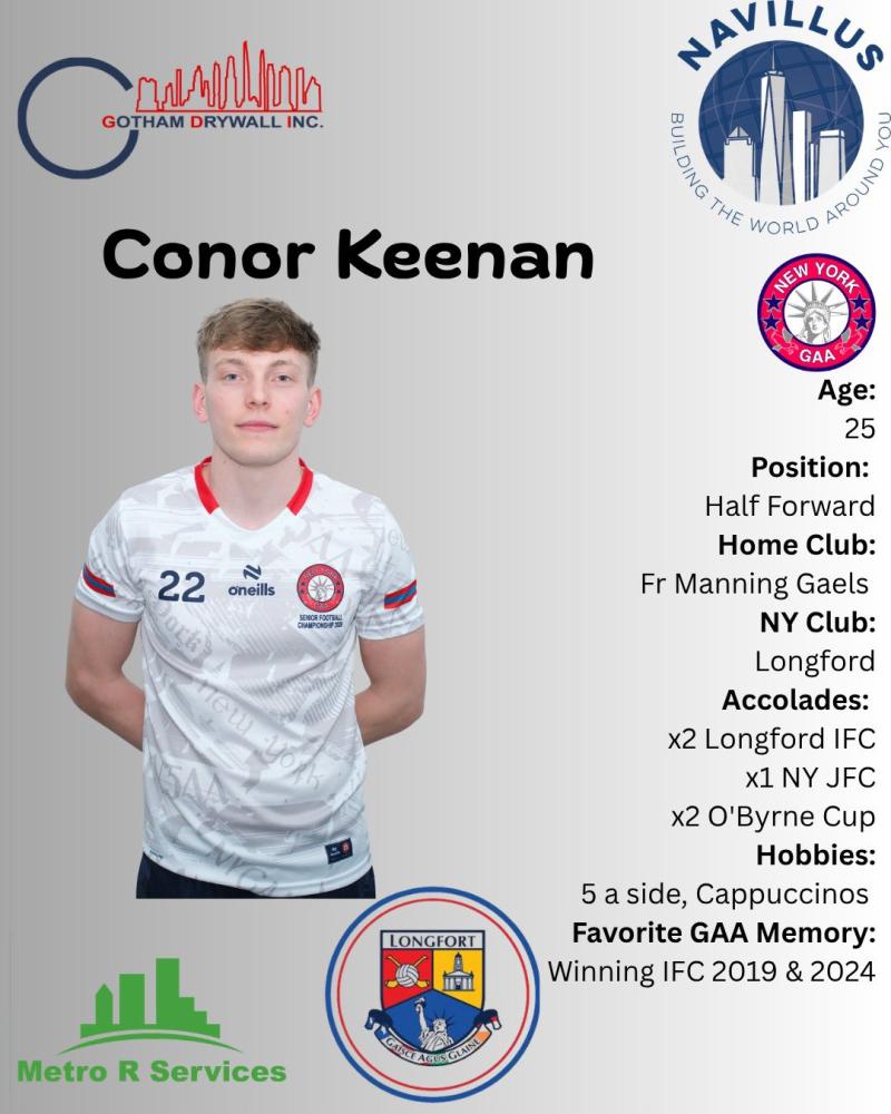 Longford player in New York squad for Connacht GAA Championship opener against Roscommon