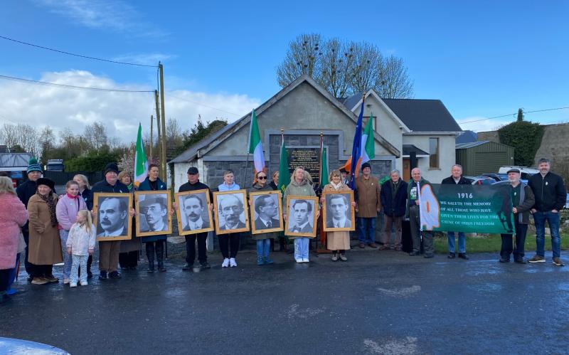 PICTURES: Laois republican TD Brian Stanley and supporters hold Easter 1916 commemoration