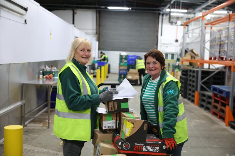 FareShare volunteers getting deliveries ready.