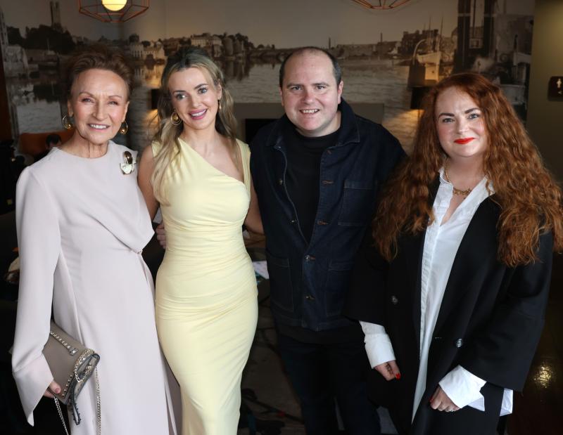 Myself, &Aacute;ine Fitzgerald, the editor of the Leader, and Neil and Sarah Dolan at the awards - whose parents Valerie and Mick won the Lifetime Achievement Award for their contribution to local music 