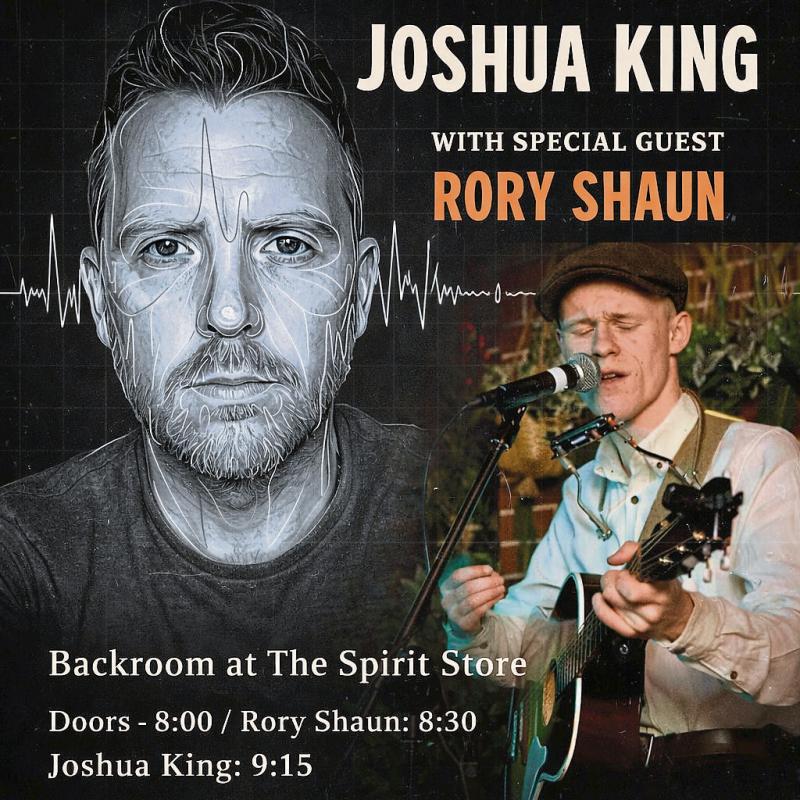 Rising Dundalk artist Joshua King headlines free Spirit Store gig