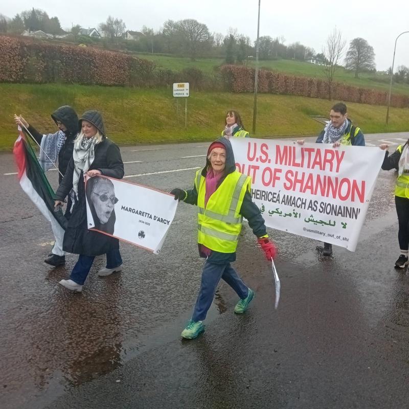 Leila Doolan on her march to Dublin.  April 2026