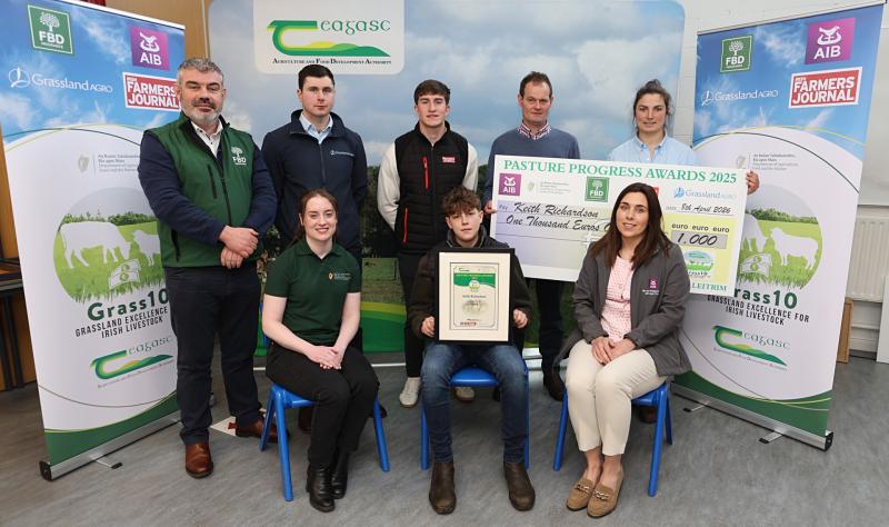 Leitrim winner of prestigious agriculture aware is presented with award