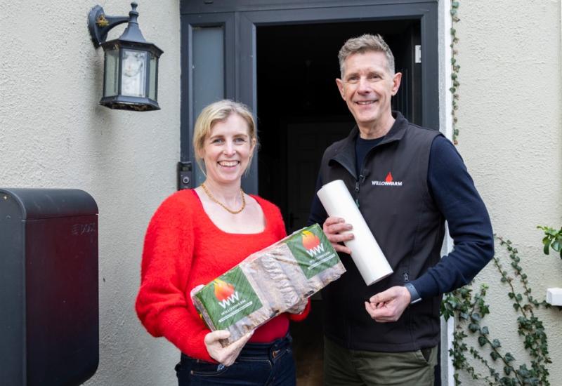 Sinead O'Reilly with Dermot Bannon 