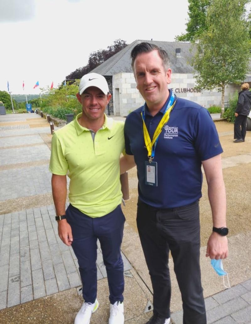 The Longford physio on tour with golf's biggest names