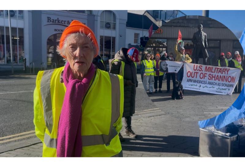 'Our legs are still working!' - 91-year-old woman brings protest for peace to Kildare