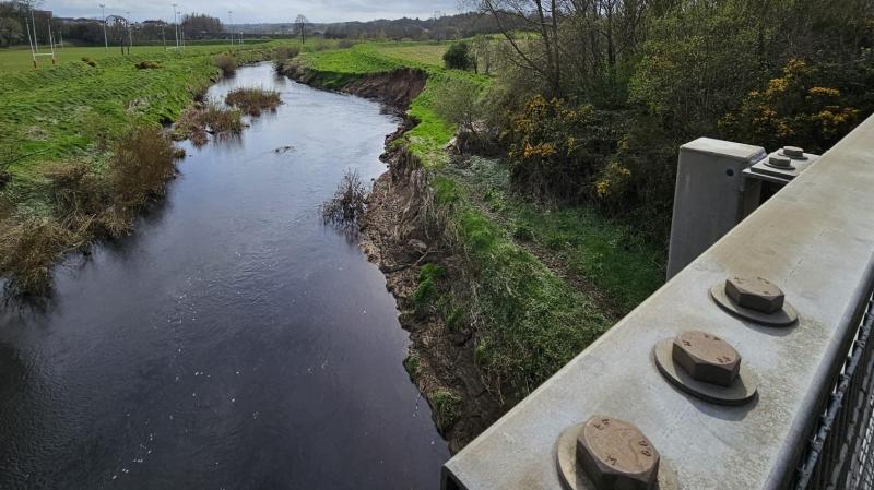 Fears for Limavady bridge's safety due to eroding flood bank 