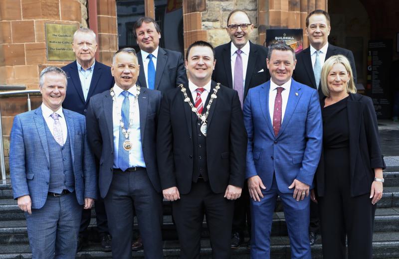 Mayor McHugh welcomes US Trade delegation to Derry
