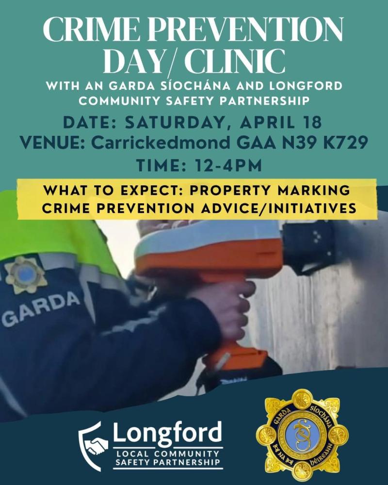 Longford Garda&iacute; hold free property marking service. Full details here