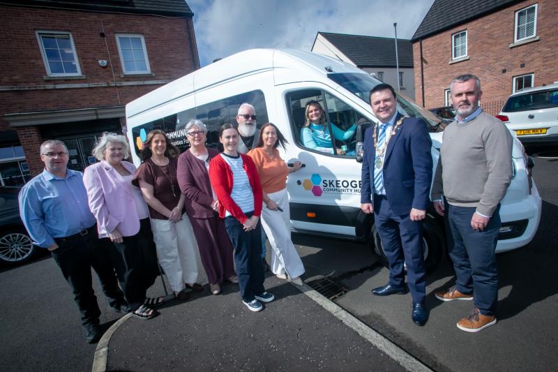 New community minibus launched in Derry as part of PeacePlus Funded Programme &ndash; Skeoge United