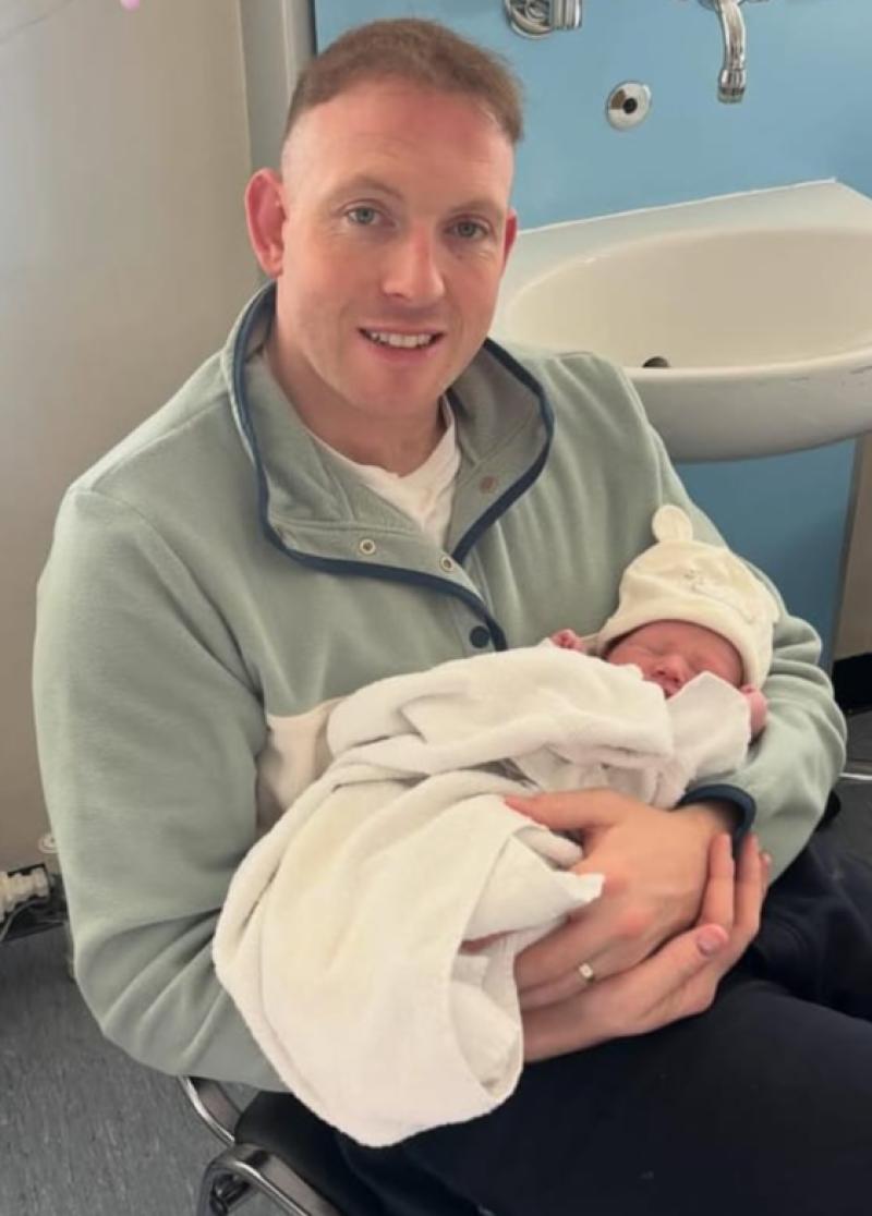 Shane Dowling and baby son