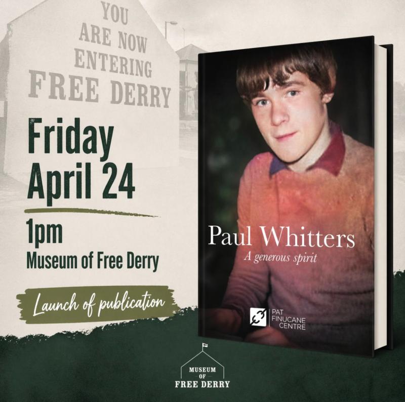 Derry school boy Paul Whitters to be remembered on 45th anniversary 