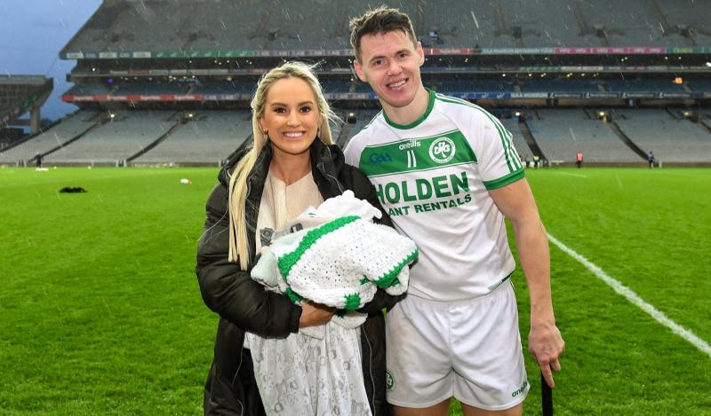 TJ Reid celebrates Leinster triumph with newborn baby and wife Niamh