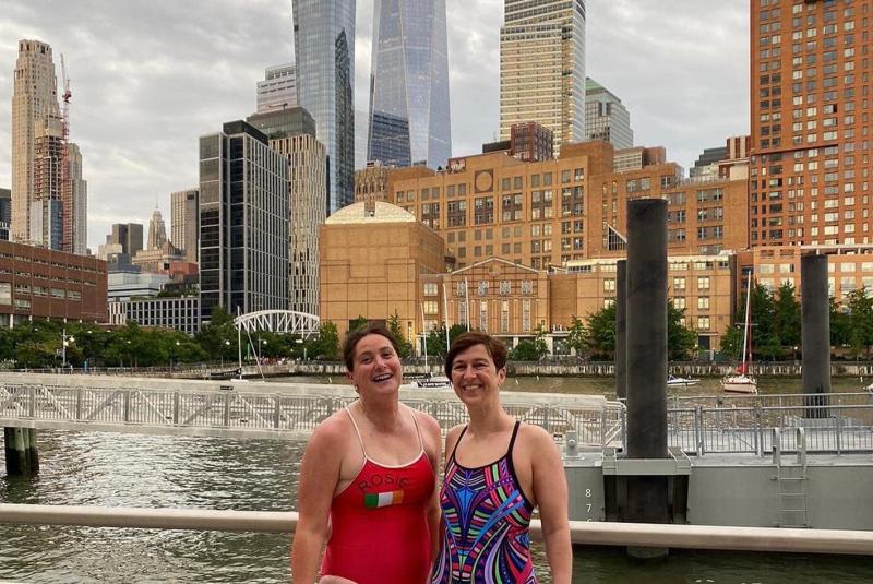 Rosie swims around New York in memory of late and great brother Anthony Foley
