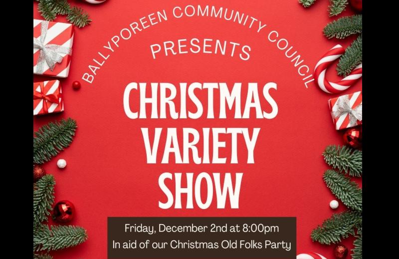 Christmas variety show in Ballyporeen 