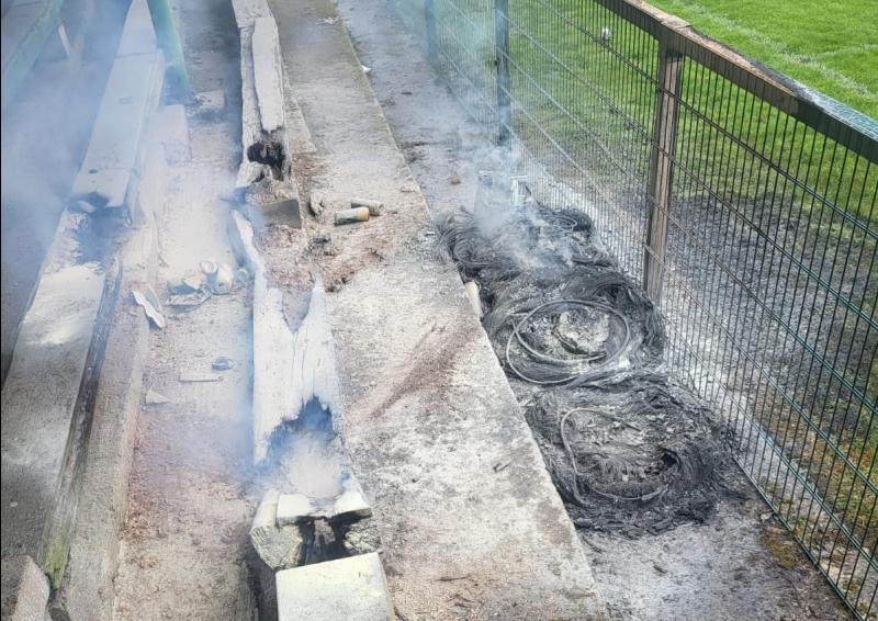 WATCH: Gardai investigate another arson incident at Limerick GAA grounds 