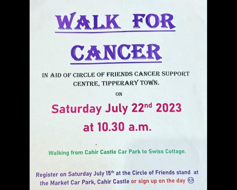 Fundraising walk for  cancer care centre in Tipperary Town